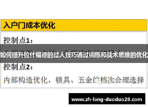 如何提升拉什福德的过人技巧通过训练和战术思维的优化 如何提升拉什福德的过人技巧通过训练和战术思维的优化